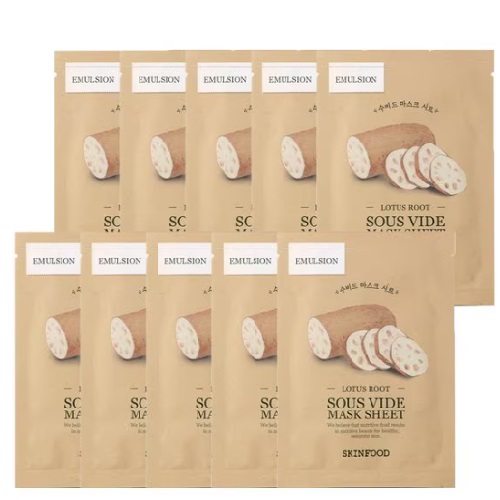 SKINFOOD Sous Vide Mask Sheet (Lotus Root) 18g x 10sheet