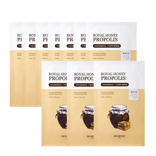 SKINFOOD Royal Honey Propolis Enrich Mask Pack 30ml x10ea