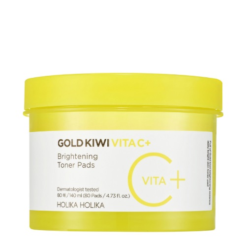 Holika Holika Gold Kiwi Vitac+ Brightening Toner Pads 140ml/80pads