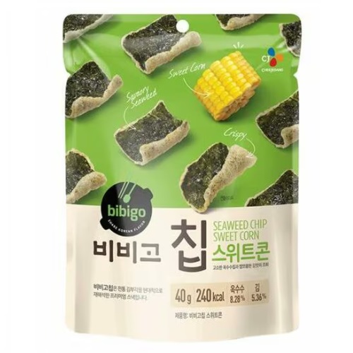 Bibigo Seaweed Chip Sweet Corn 40g