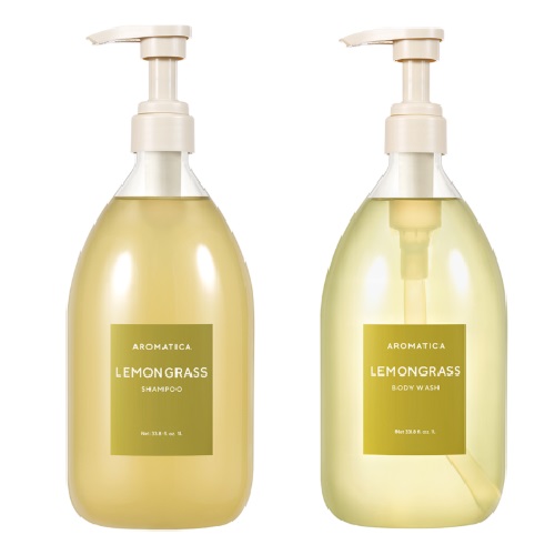 AROMATICA Lemongrass Shampoo & Bodya Wash 2L Set