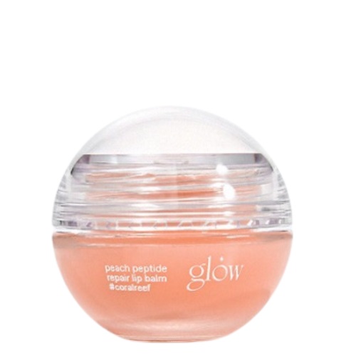 GLOW Peach Peptide Repair Lip Balm 8g #CoralReef