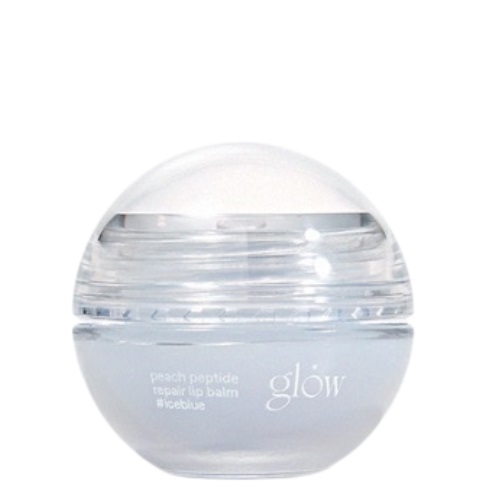 GLOW Peach Peptide Repair Lip Balm 8g #IceBlue