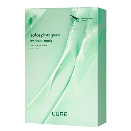 KimJeongMoonAloe Cure re al:oe Phyto Green Ampoule Mask Sheet 10ea