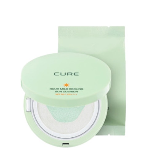 KimJeongMoonAloe Cure Aqua Mild Cooling Sun Cushion Set 25g+Refill