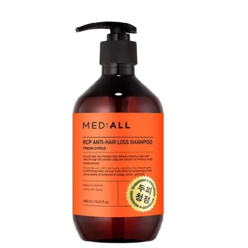 MED:ALL RCP Anti-Hair Loss Shampoo [Fresh Citrus] 480ml