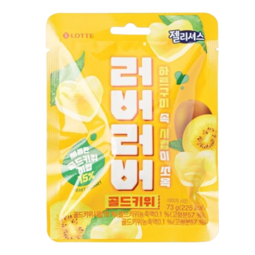 LOTTE Jellycious Lover Lover Gold Kiwi 73g