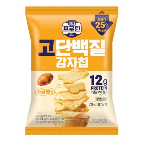 LOTTE Easy Protein Potato Chips Salt Bread Flavor 50g