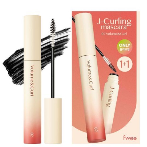 FWEE J-Curling Mascara 7g 1+1 Special Set