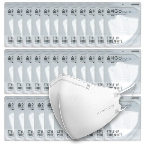 sumshiGO Style Up Beak Mask Large #White 35 Sheets