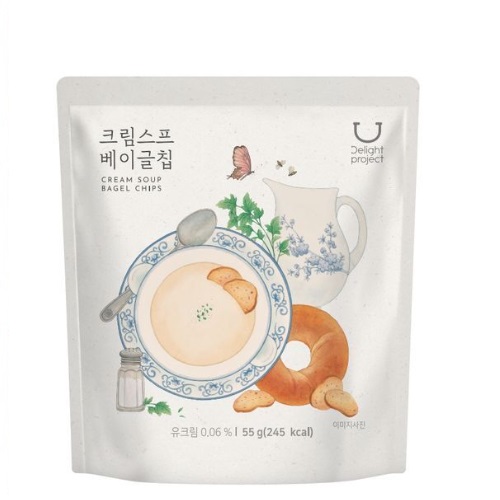 Delight Project Cream Soup Bagel Chips 55g