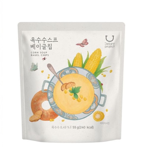 Delight Project Corn Soup Bagel Chips 55g