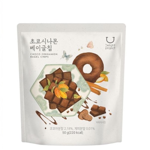 Delight Project Choco Cinnamon Bagel Chips 50g