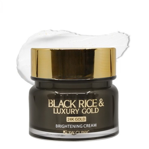 3W Clinic Black Rice & Luxury Gold Brigtening Cream 100g