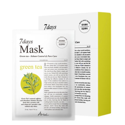 Ariul 7 Days Mask Sheet Green Tea+S_10 sheets