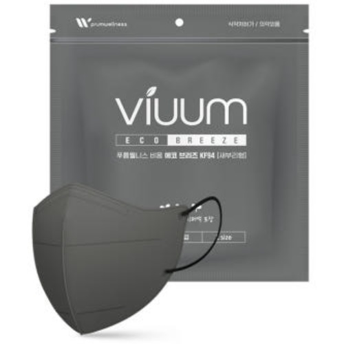 viuum Eco Breeze KF94 Mask 50pcs+50pcs [Gray]