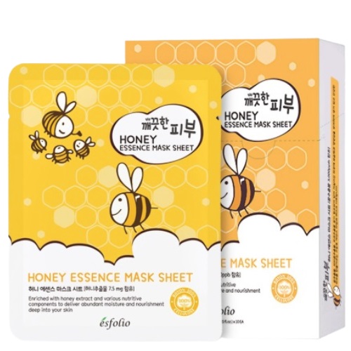 ESFOLIO Pure Skin Honey Essence Mask Sheet (10sheets)