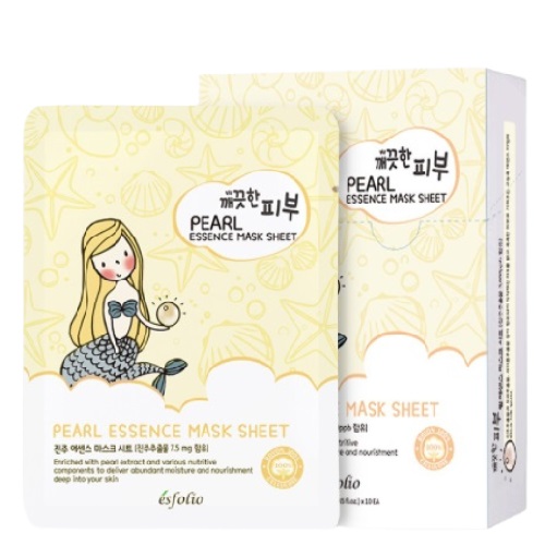 ESFOLIO Pure Skin Pearl Essence Mask Sheet (10sheets)