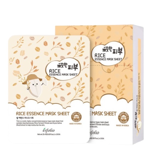 ESFOLIO Pure Skin Rice Essence Mask Sheet (10sheets)