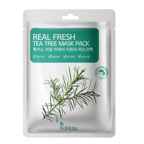 Rokkiss Real Fresh Tea Tree Mask Pack 23g*10ea