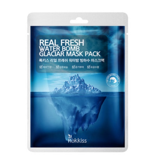 Rokkiss Real Fresh Water Bomb Glaciar Mask Pack 23g*10ea