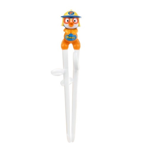 Edison Firefighter Pororo Children's Correction Chopsticks Level 1, Orange