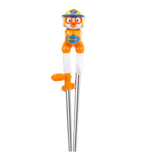 Edison Firefighter Pororo Stainless Steel Chopsticks Stage 1 Right Hand 