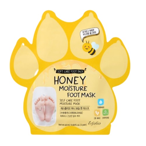 ESFOLIO Honey Moisture Foot Mask (5 servings)