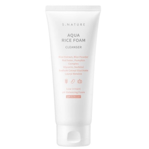 S.NATURE Aqua Rice Cleanser Foam 160mL