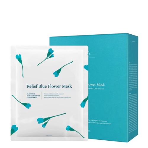 HYGGEE Relief Blue Flower Mask 30ml*10sheets