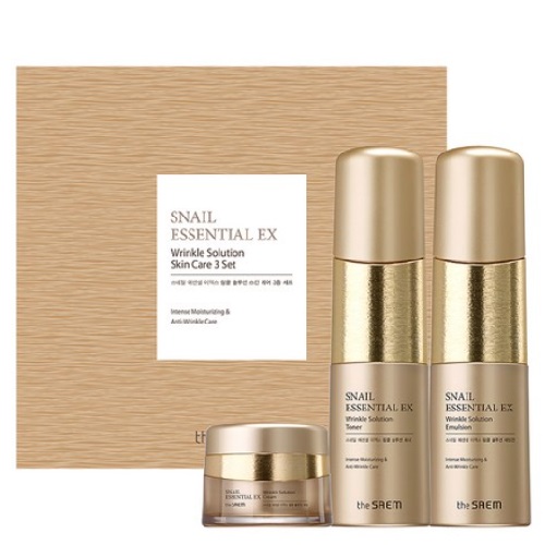 THE SAEM Snail Essential EX Wrinkle Solution Skin Care 2 Set