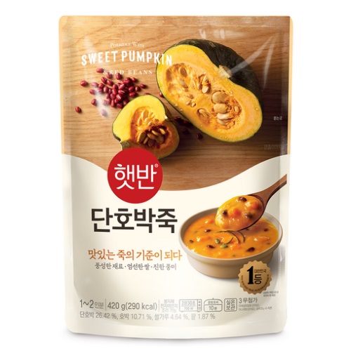 CJ Hatban Soft Meal Porridge With Sweet Pumpkin & Red Beans 420g