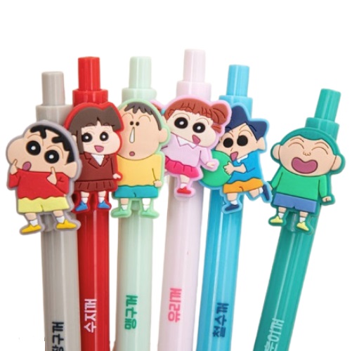 [DAISO] Crayon Shin-chan knock-type color gel pen set