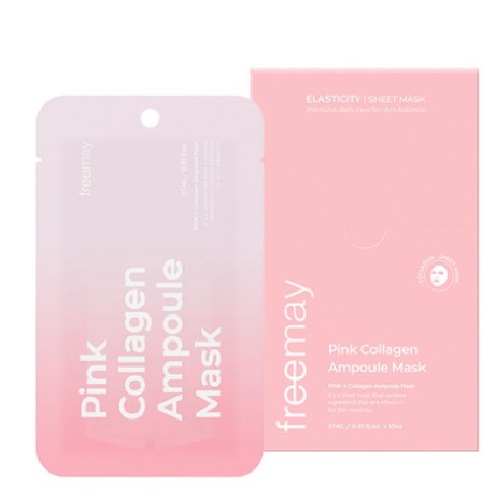 FREEMAY Pink Collagen Ampoule Mask Sheet 10P