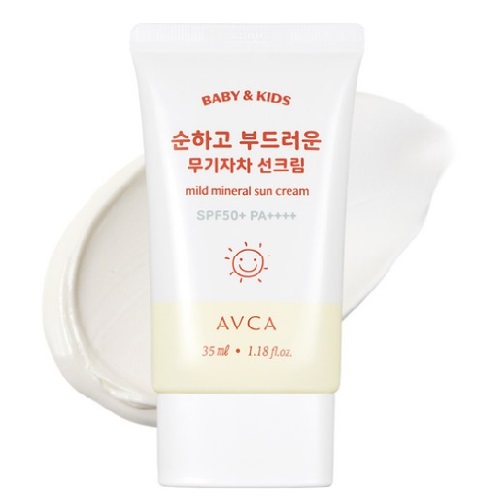 AVCA Baby & Kids Mild Mineral Sun Cream SPF50+PA++++35ml