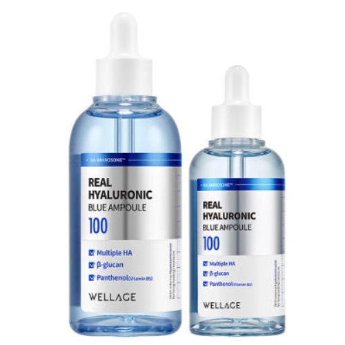 WELLAGE Real Hyaluronic Blue 100 Ampoule 100ml+75ml Set