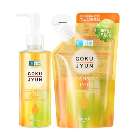 HADALABO Gokujyun Cleansing Oil 200ml+Refill180ml