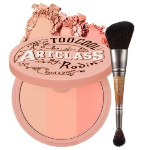 Too Cool For School Artclass By Rodin Blusher 8.7g+Dual Contour Brush [De Peche]