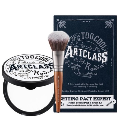 Too Cool For School Artclass By. Rodin Finish Setting Pact 4g+Portable Contour Brush Set