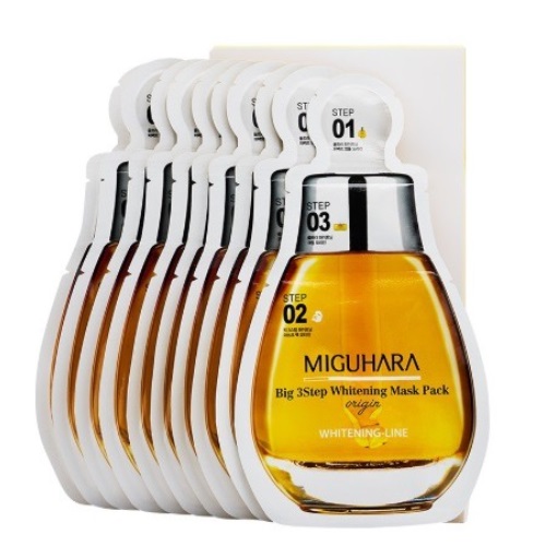 MIGUHARA Big 3Step Whitening Mask Pack 10sheet