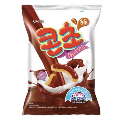 CROWN Corn Choco Snack  66g