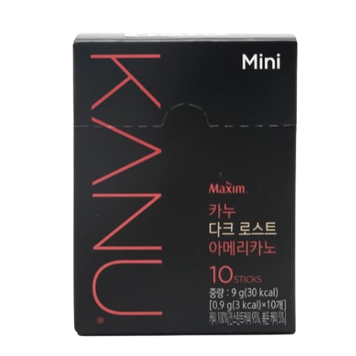 [DAISO] Maxim Kanu Dark Roast Americano Mini 9g (0.9g*10sticks) 