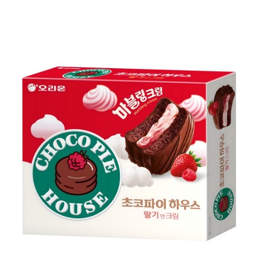 ORION Choco Pie House Strawberry & Cream 408g