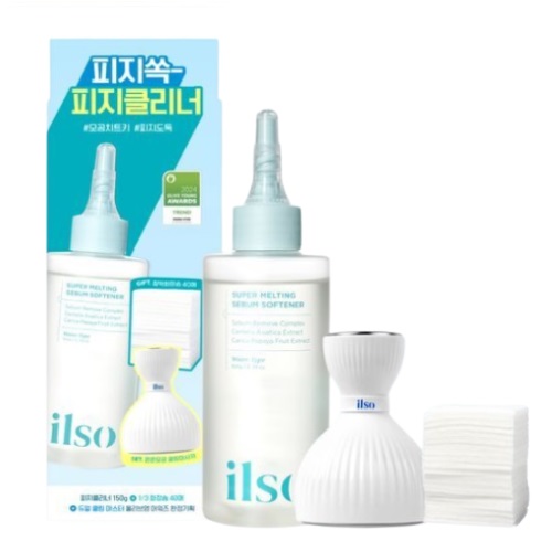 ilso Super Melting Sebum Softener 150ml Set (+Cotton Pad 40P+Cooling Massager)