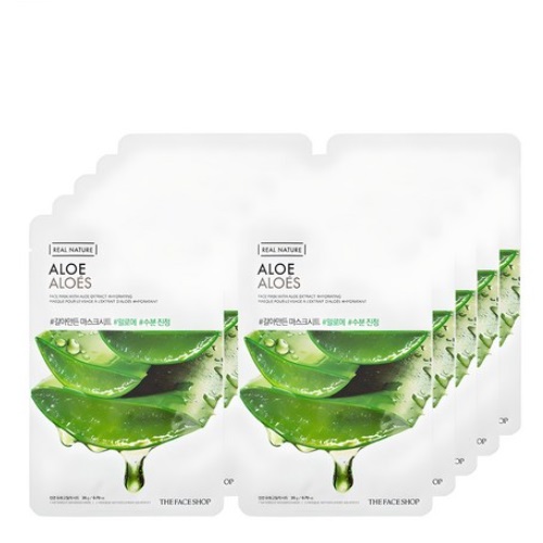 THE FACE SHOP Real Nature ALOE Mask Sheet 10pcs.