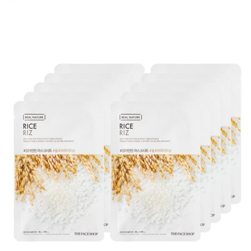 THE FACE SHOP Real Nature RICE Mask Sheet 10pcs.