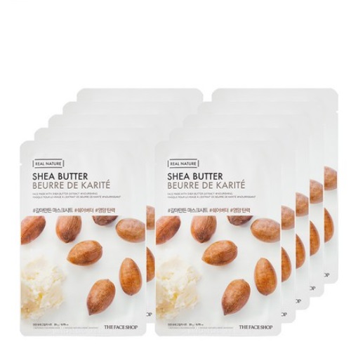 THE FACE SHOP Real Nature SHEA BUTTER Mask Sheet 10pcs.