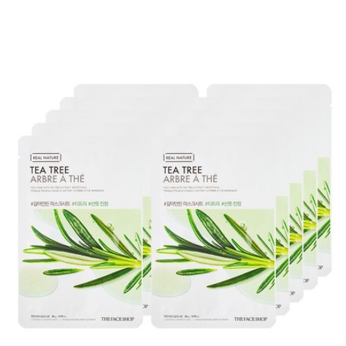 THE FACE SHOP Real Nature TEA TREE Mask Sheet 10pcs.