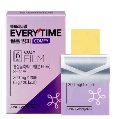 KGC Jung Kwan Jang Everytime Film Comfy (300mg*20 Sheets) (10-day supply)