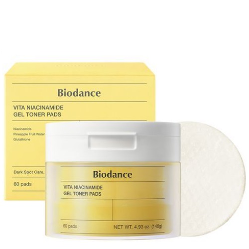 BIODANCE Vita Niacinamide Gel Toner Pad 60 Sheets